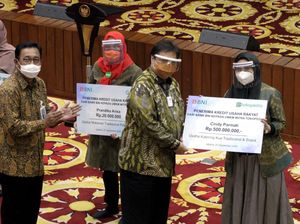 Airlangga Hartarto Hadiri Penyaluran KUR di Jakarta