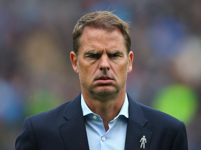 BURNLEY, ENGLAND - SEPTEMBER 10:  Frank de Boer the manager of Crystal Palace looks on during the Premier League match between Burnley and Crystal Palace at Turf Moor on September 10, 2017 in Burnley, England.  (Photo by Alex Livesey/Getty Images)