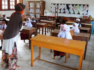 SD di Pamekasan dan Aceh Ini Mulai Gelar Pembelajaran Tatap Muka