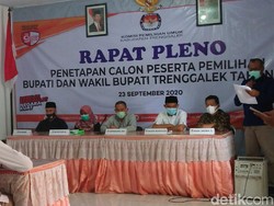 Pengundian Nomor Urut di Trenggalek, Paslon dan Timses Wajib Bebas COVID-19