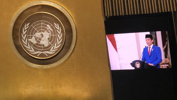 Momen Jokowi Pidato Perdana di Sidang Umum PBB