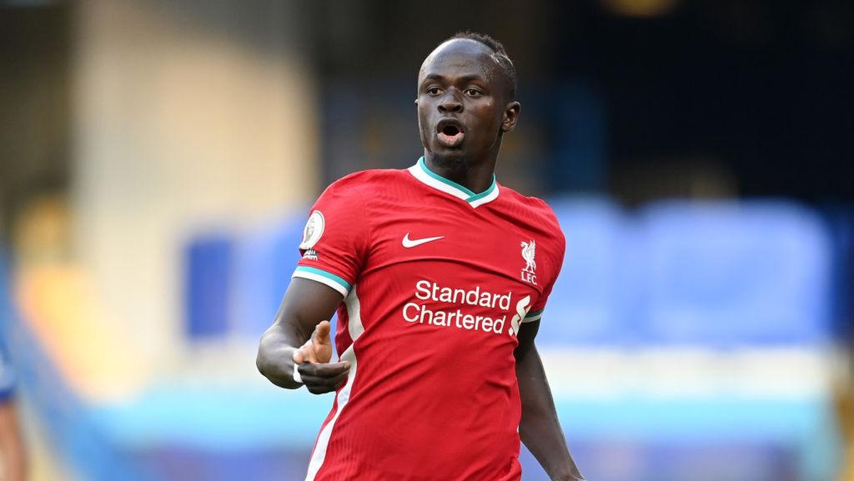 Sadio Mane positif terjangkit virus Corona. Foto: (Getty Images/Michael Regan)