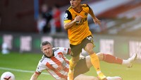 Daniel Podence merupakan rekrutan baru Wolves di musim ini yang berposisi sebagai striker (Getty Images/Pool)