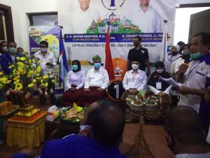 Usai Dapat Nomor 1, Akhyar-Salman Ditepungtawari Pendukung