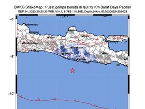 Gempa M 4,7 Guncang Pacitan, Warga Merasa Seperti Terbanting