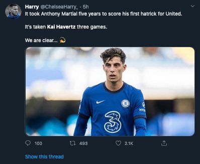 Kai Havertz, netizen