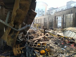 Api Telah Padam, Begini Kondisi Pasar Cempaka Putih Jakpus Usai Kebakaran