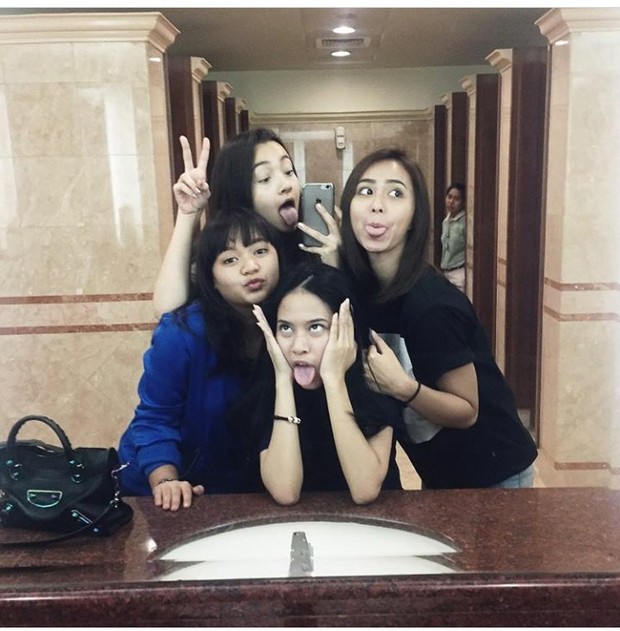 Persahabatan artis, Amel Carla, Hanggini