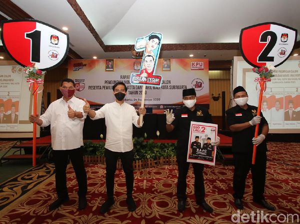 Pilkada Solo: Gibran-Teguh Nomor Urut 1, Bajo Nomor Urut 2