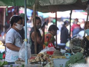 Survei BPS: Protokol Kesehatan di Pasar Tradisional Sangat Rendah