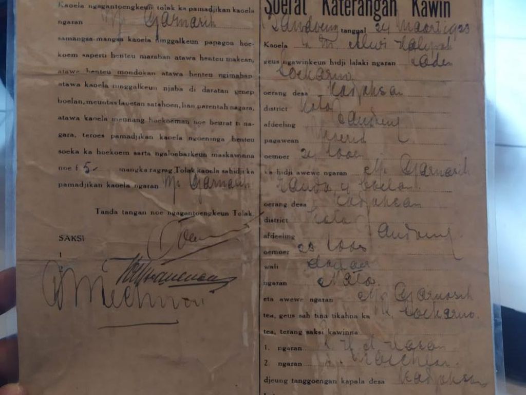 Surat Nikah-Cerai Sukarno Bakal Diserahkan ke Negara