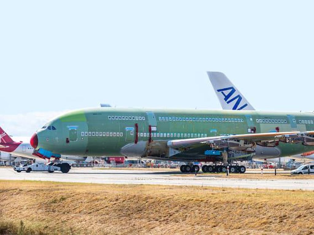 Generasi Terakhir Pesawat Terbesar di Dunia A380 Selesai Dirakit