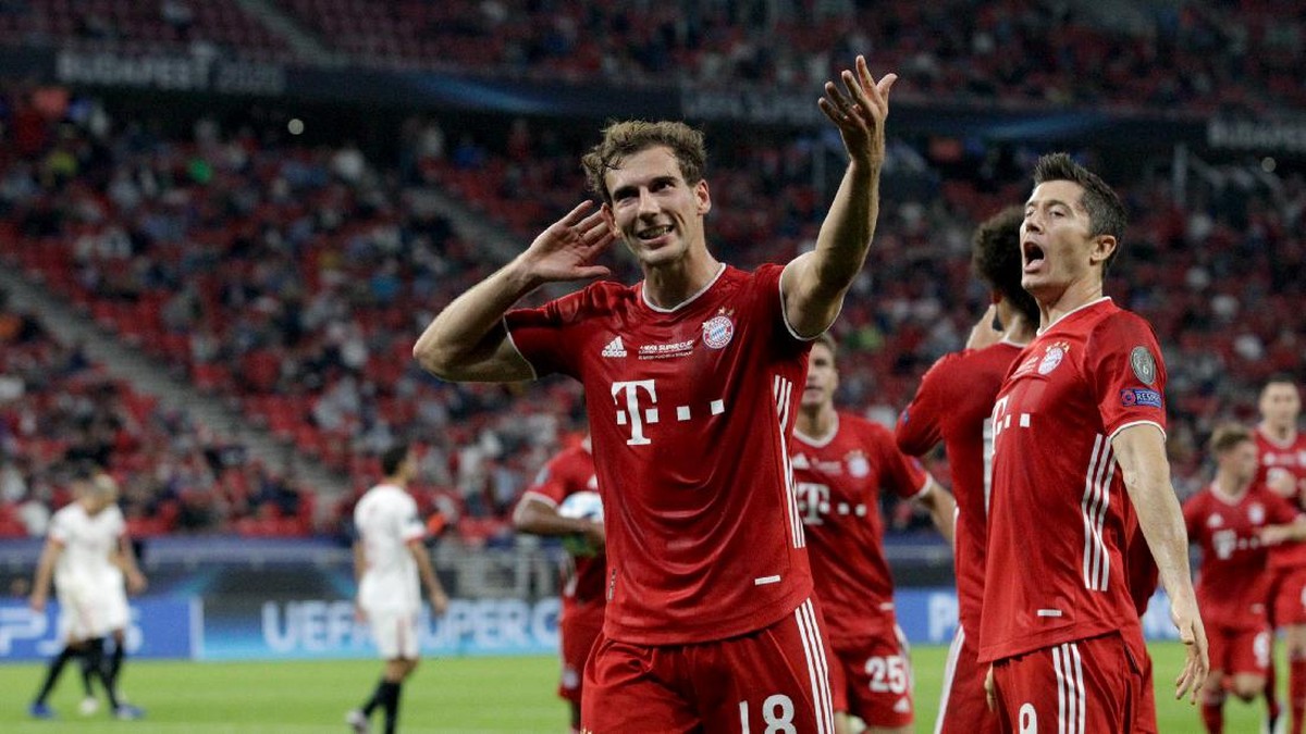 Bayern Munich menjadi juara Piala Super Eropa usai menundukkan Sevilla 2-1. (Foto: Getty Images/Pool)