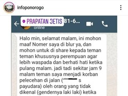 Warga Ponorogo Dihebohkan Viral Begal Payudara
