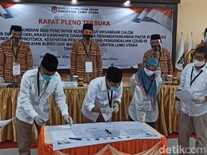 KPU Luwu Utara Tetapkan Nomor Urut 2 Paslon Cabup-Cawabup