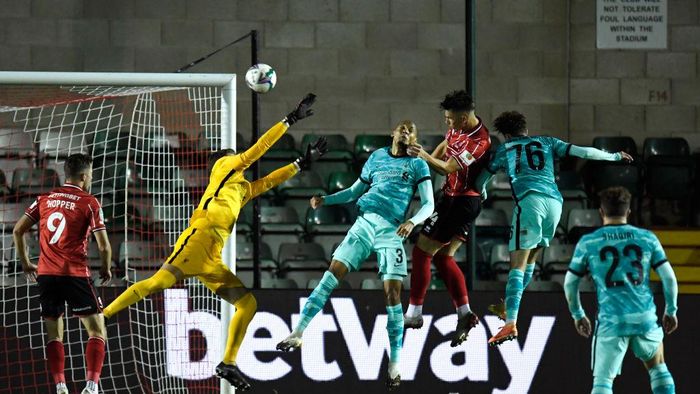 Lincoln vs Liverpool Liverpool mengalahkan Lincoln City 7-2 di babak ketiga Piala Liga Inggris 2020/2021, Jumat (25/9/2020) dini hari WIB