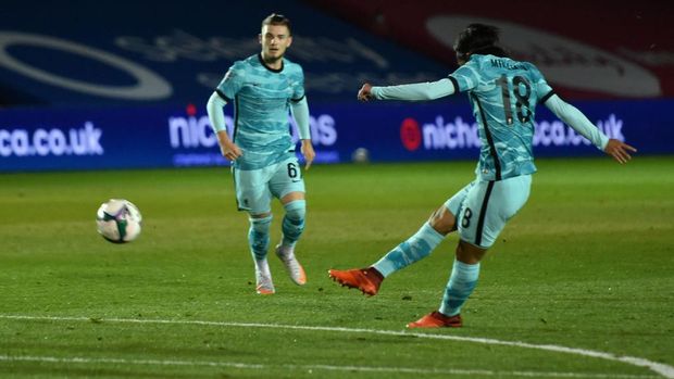 Liverpool mengalahkan Lincoln City 7-2 di babak ketiga Piala Liga Inggris 2020/2021, Jumat (25/9/2020) dini hari WIB