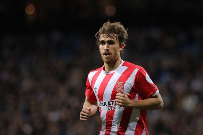 Marc Muniesa MADRID, SPAIN - JANUARY 24: Marc Muniesa gives instructions in action during the Copa del Rey Quarter Final match between Real Madrid CF and Girona FC at Estadio Santiago Bernabeu on January 24, 2019 in Madrid, Spain. (Photo by Gonzalo Arroyo Moreno/Getty Images)