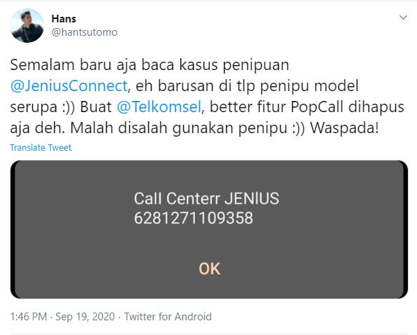 Penipuan mobile banking