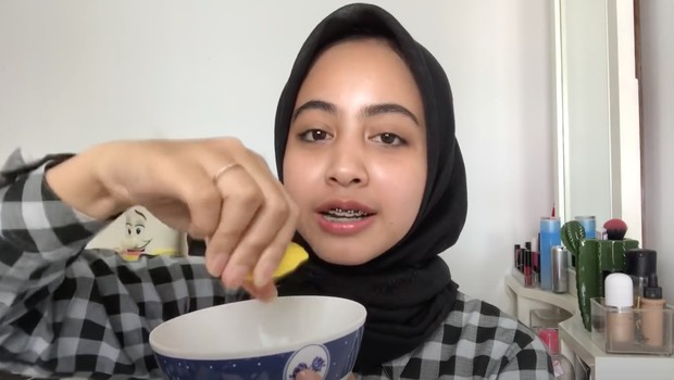 Skincare alami untuk menghilangkan bruntusan/Adzillanie Izzati