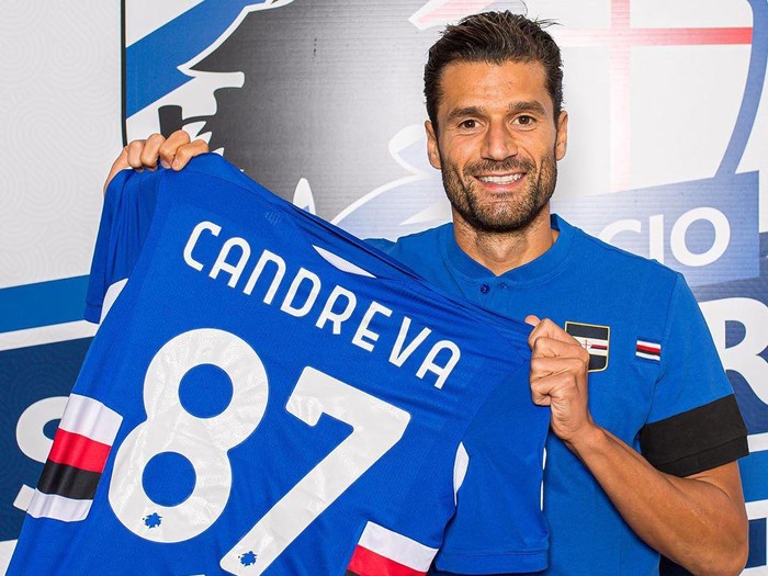 Antonio Candreva bergabung dengan Sampdoria.