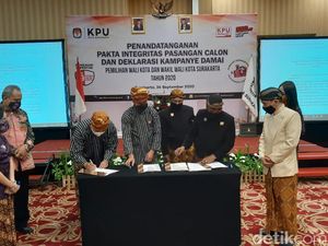 Video: Gibran-Teguh dan Bajo Kompak Ikrar Kampanye Damai