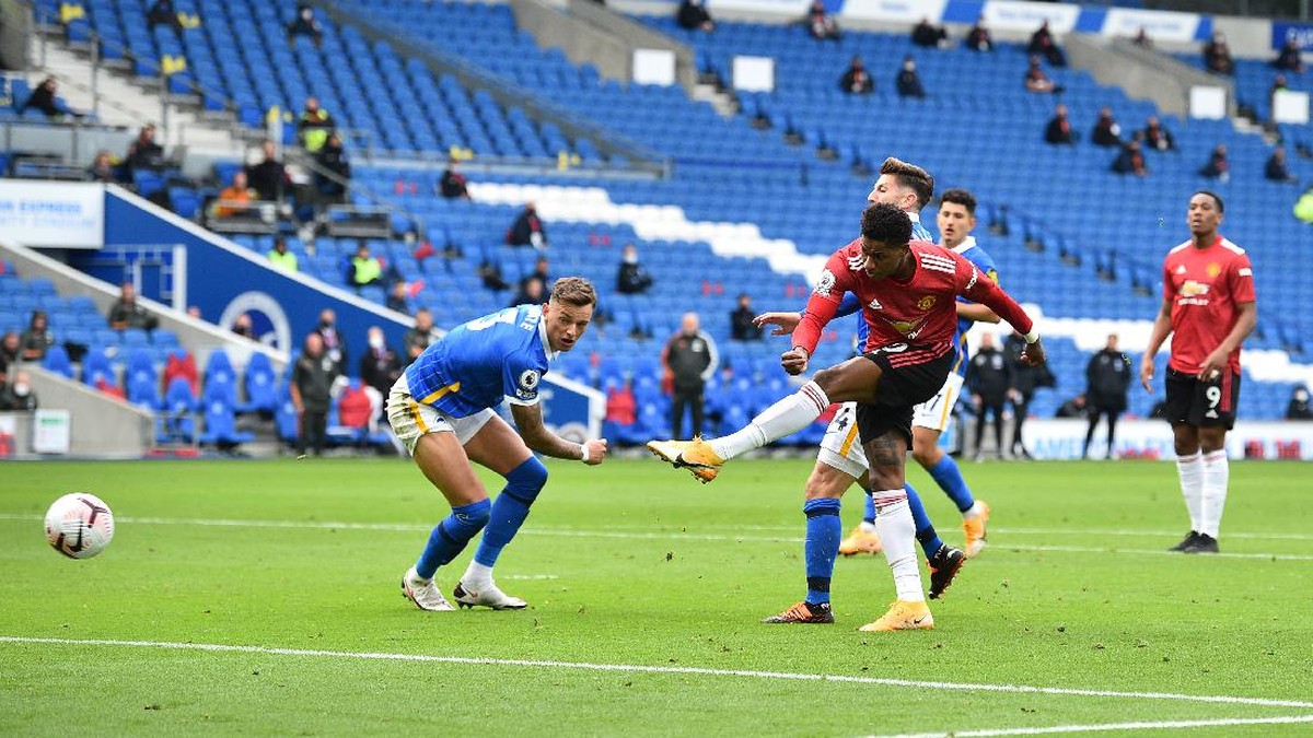 5 data-fakta Brighton vs MU di Piala Liga Inggris. (Foto: Glyn Kirk - Pool/Getty Images)