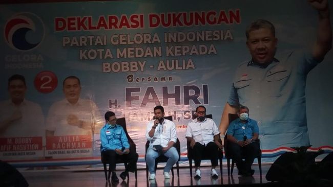 Fahri Hamzah Datang ke Medan, Beri Wejangan untuk Bobby-Aulia Fahri Hamzah Datang ke Medan, Beri Wejangan untuk Bobby-Aulia