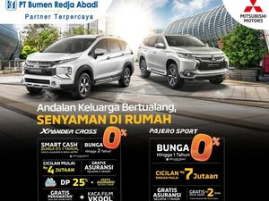 Beli Mitsubishi Xpander Cross & Pajero Sport, Dapat Cicilan Bunga 0%