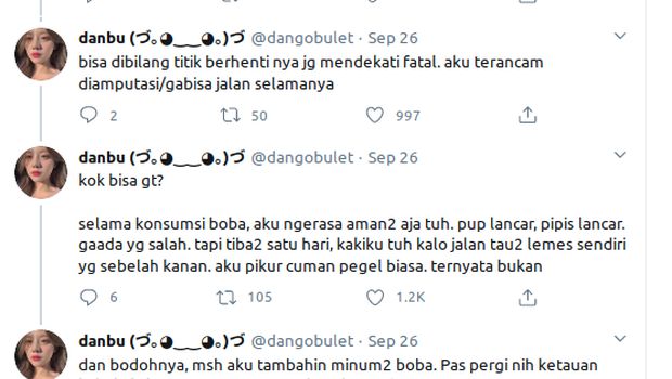 Kisah Ranya, Gadis yang Pernah Lumpuh Karena Sering Minum Boba