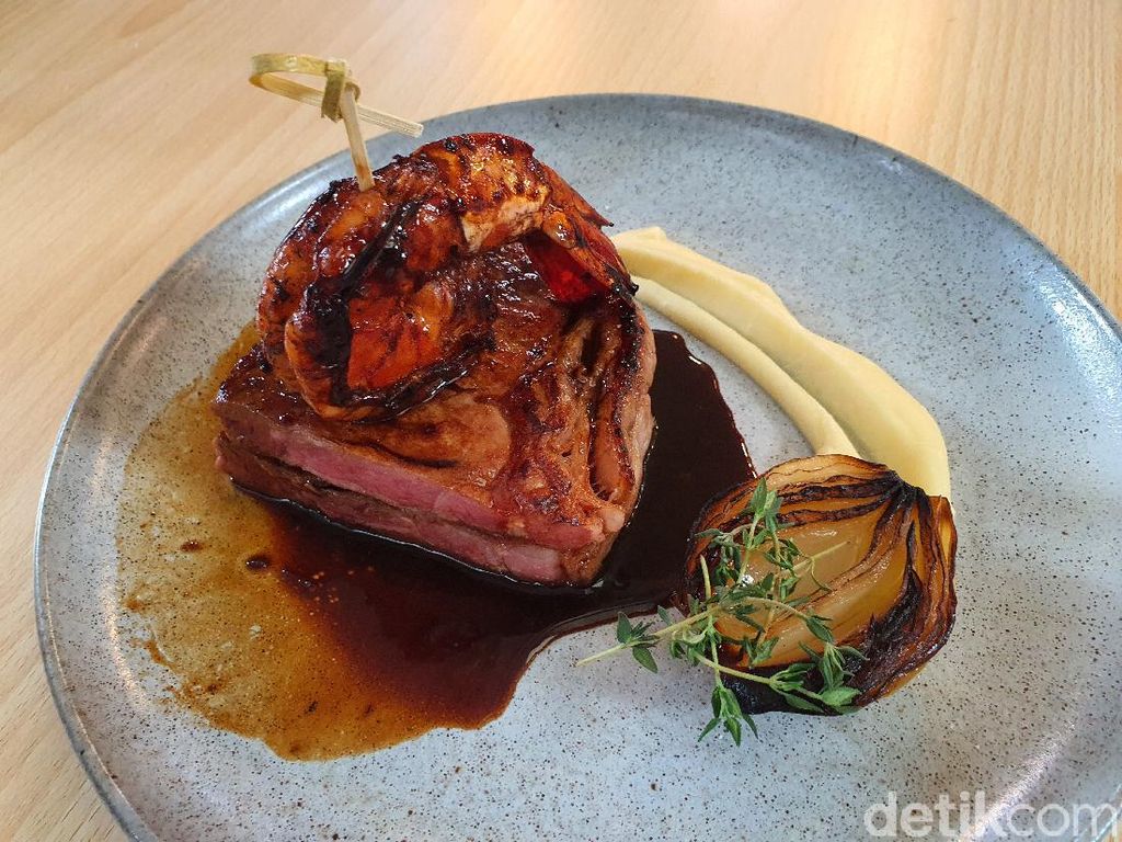 Resep Cola Teriyaki Sirloin and King Prawn ala Restoran Resep Cola Teriyaki Sirloin and King Prawn ala Restoran