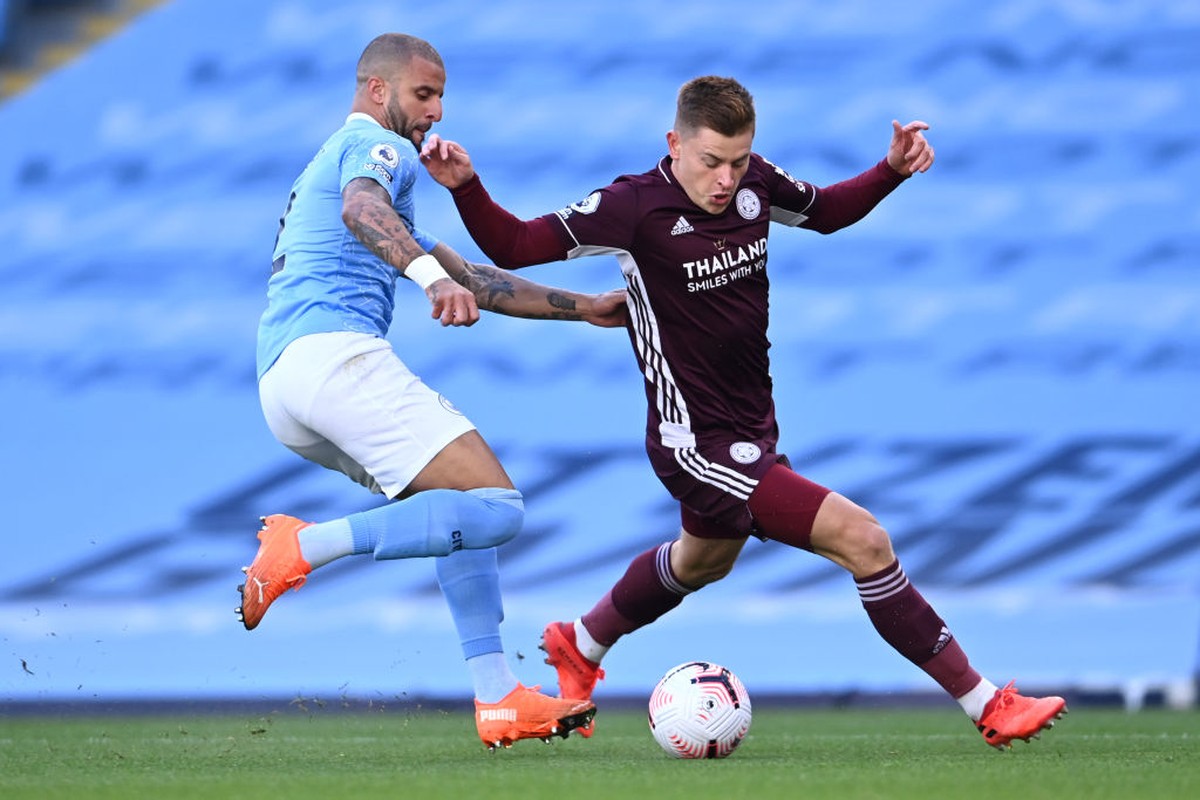 Babak Pertama Man City vs Leicester, Imbang 1-1 (Getty Images/Laurence Griffiths)
