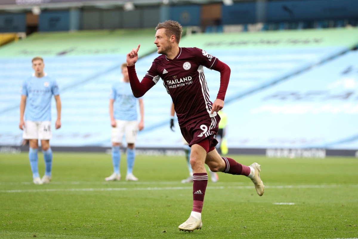Jamie Vardy, Pembunuh Manchester City (Getty Images/Catherine Ivill)