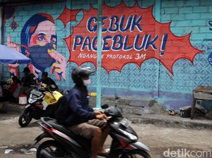 Lewat Mural, Warga Yogya Ajak Lawan COVID-19