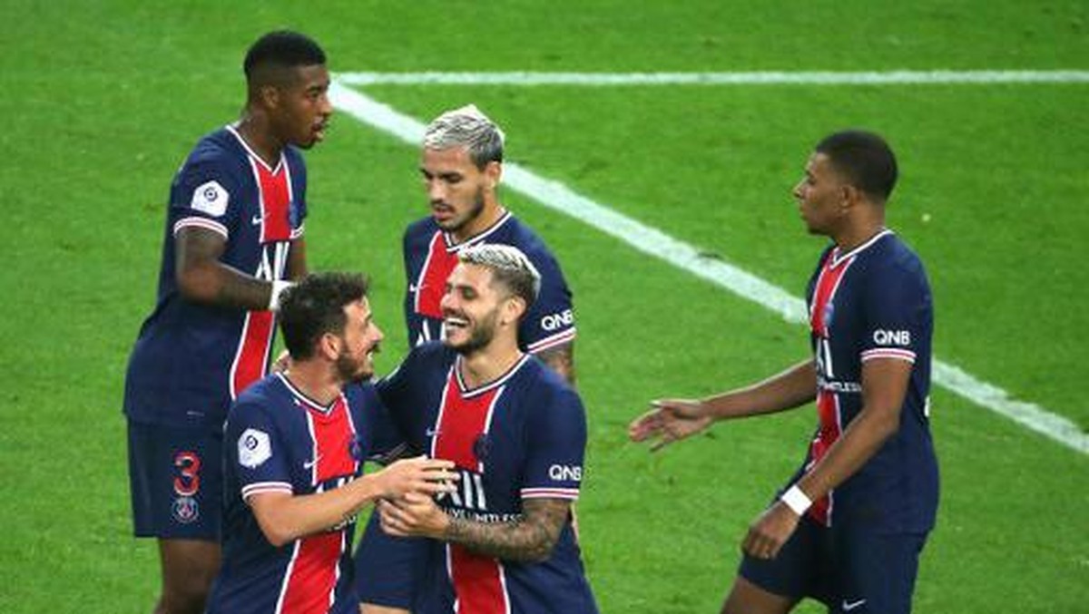 Laga Reims vs Paris Saint-Germain tuntas dengan skor 2-0 untuk Les Parisiens. (Foto: AFP/FRANCOIS NASCIMBENI)