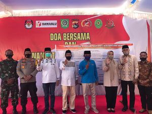 Paslon Pilbup Bima Teken Komitmen Patuhi Protokol COVID-19 Saat Kampanye