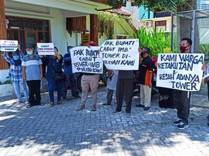 Dibangun di Tengah Pemukiman, Belasan Warga Banyuwangi Tolak Pendirian Tower