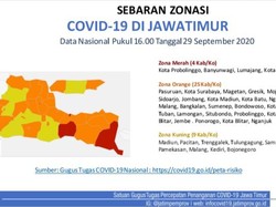 4 Daerah di Jatim Masih Zona Merah, Belum ada yang Hijau