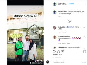 Pengakuan Putra Driver Ojol yang Kisahnya Dapat Beasiswa Kuliah Bikin Haru dan Viral