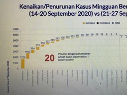 Perkembangan Kasus COVID-19 di Daerah: 20 Provinsi Naik, 14 Provinsi Turun