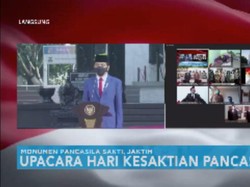 Jokowi Pimpin Upacara Hari Kesaktian Pancasila di Lubang Buaya