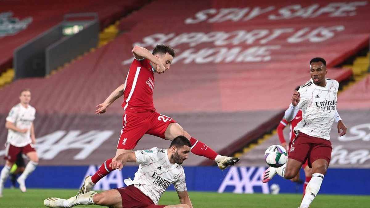 Liverpool mendominasi Arsenal tapi tersingkir di babak keempat Piala Liga Inggris (Getty Images/Laurence Griffiths)