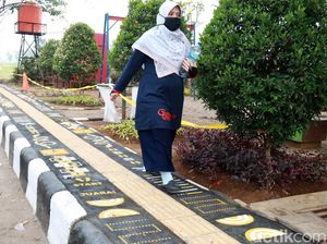 Menengok Jalur Pedestarian Unik di Taman Arcamanik Bandung