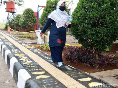 Menengok Jalur Pedestarian Unik di Taman Arcamanik Bandung