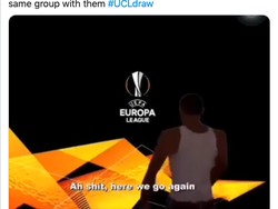 MU ikut kena ledek karena dianggap bakal tersingkir dari Liga Champions usai segrup dengan PSG dan RB Leipzig. (Foto: internet/Twitter)