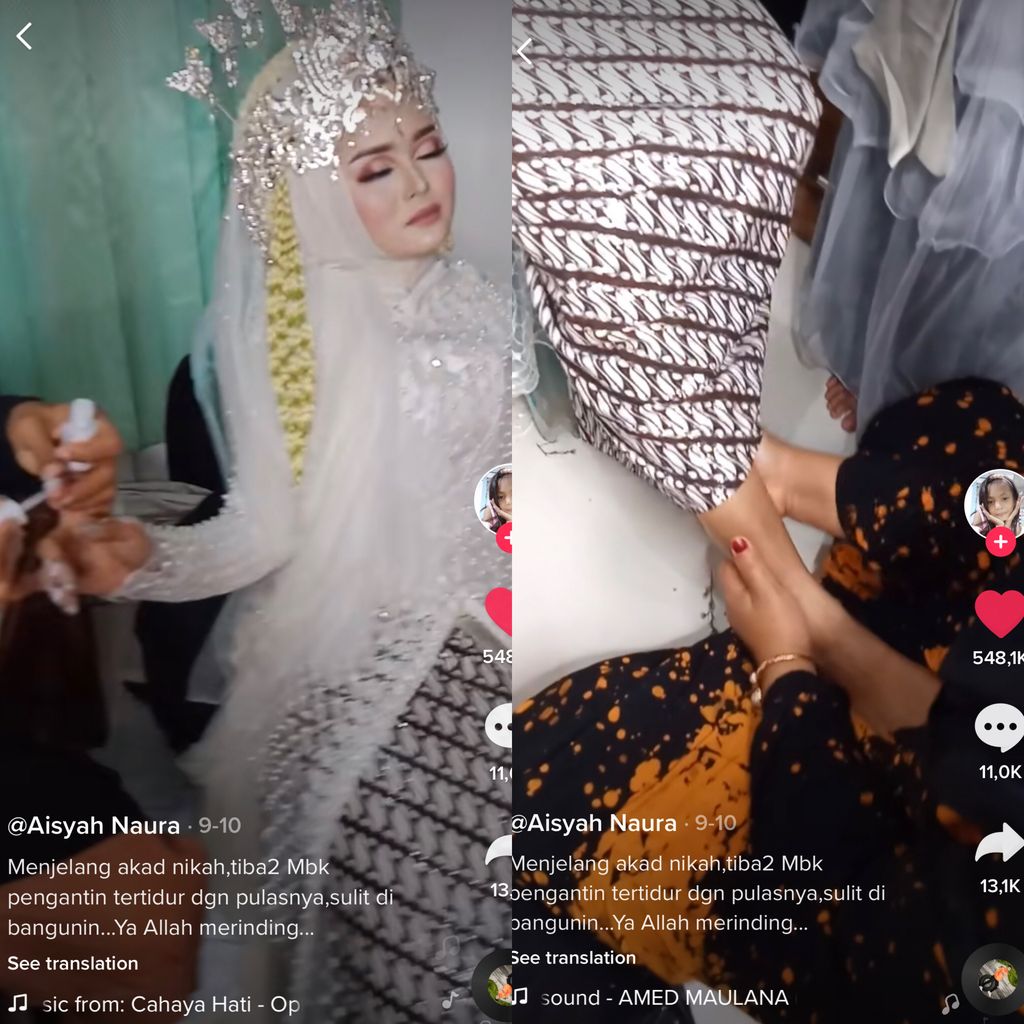 Pengantin yang dirias okeh Aisyah Naura