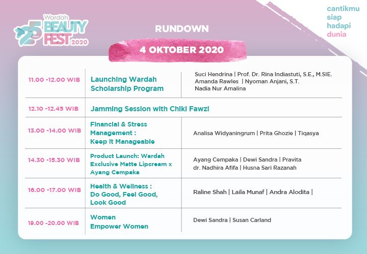 Wardah Beauty Fest 3-4 October 2020