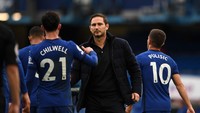 Para pemain Chelsea pun mengucapkan rasa terima kasih ke Frank Lampard via sosial media (Getty Images/Pool)
