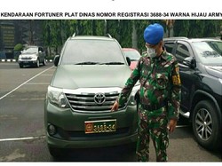 Warga Sipil yang Viral Pakai Mobil Dinas TNI Diperiksa Puspomad, Mobil Disita