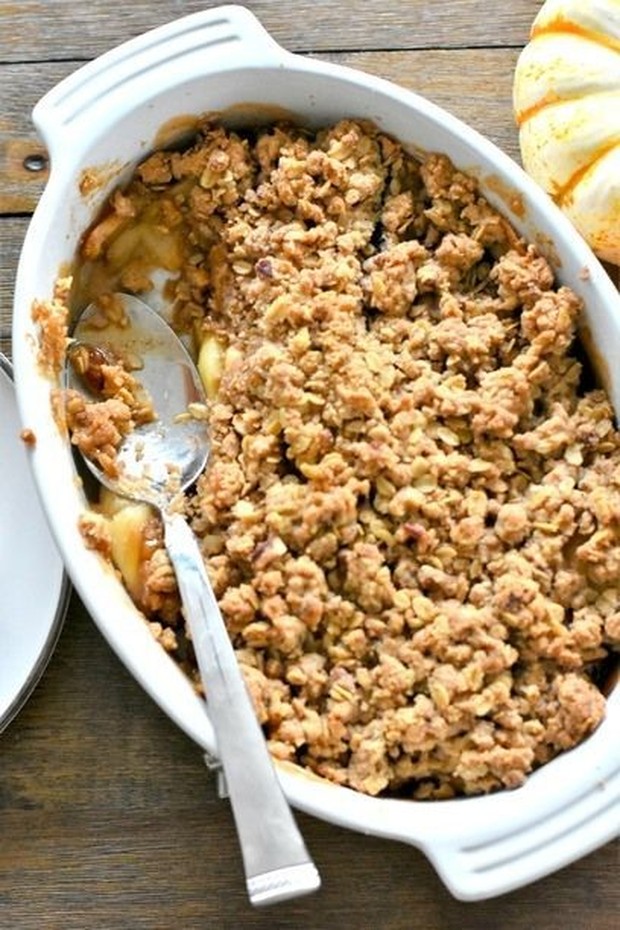 Kunci dari dessert ini adalah apel yaitu jenis mcintosh. Agar mendapatkan keseimbangan rasa manis dan asam yang tepat.